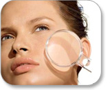 Rostro con la piel sana y cuidada